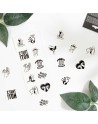 Tatouages temporaires pack de 10 - Kinky collection - les nuances du désir