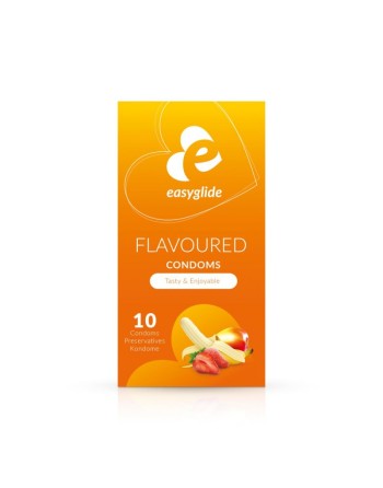 Préservatifs parfumés Easyglide - 10 pièces - les nuances du désir