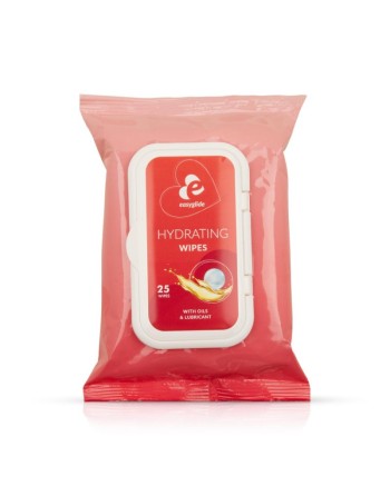 Lingettes hydratantes EasyGlide avec lubrifiant et huiles - les nuances du désir